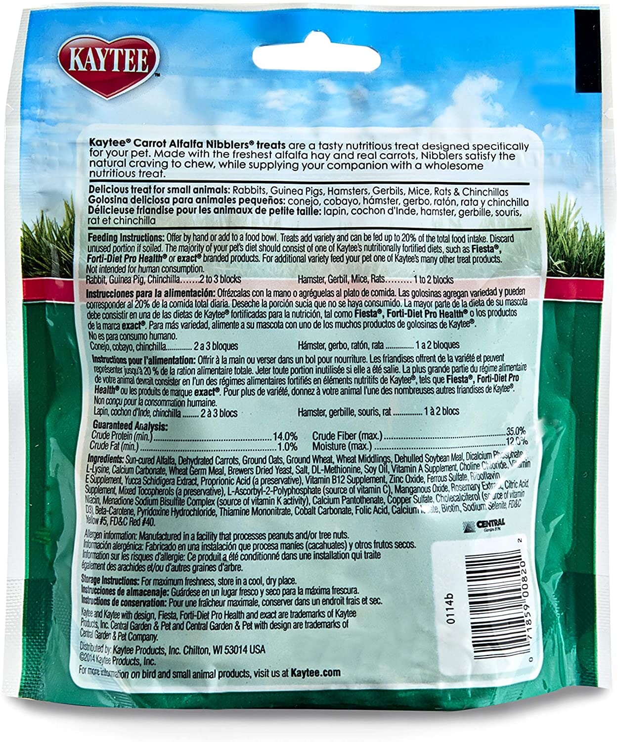 Kaytee Carrot Nibblers Small Animal Treats - 5 Oz - Image 2