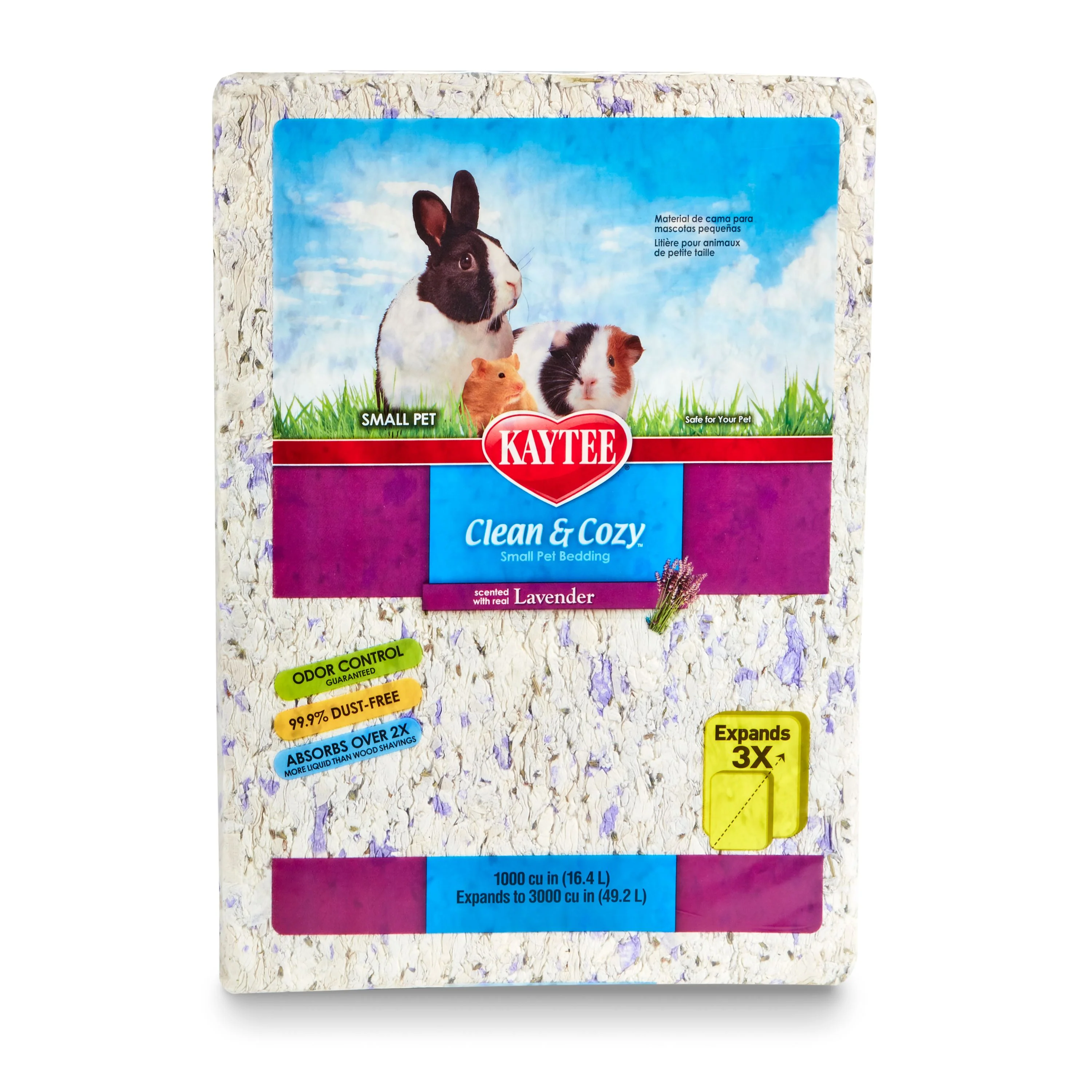 Kaytee Clean & Cozy Lavender Bedding - 49.2 l