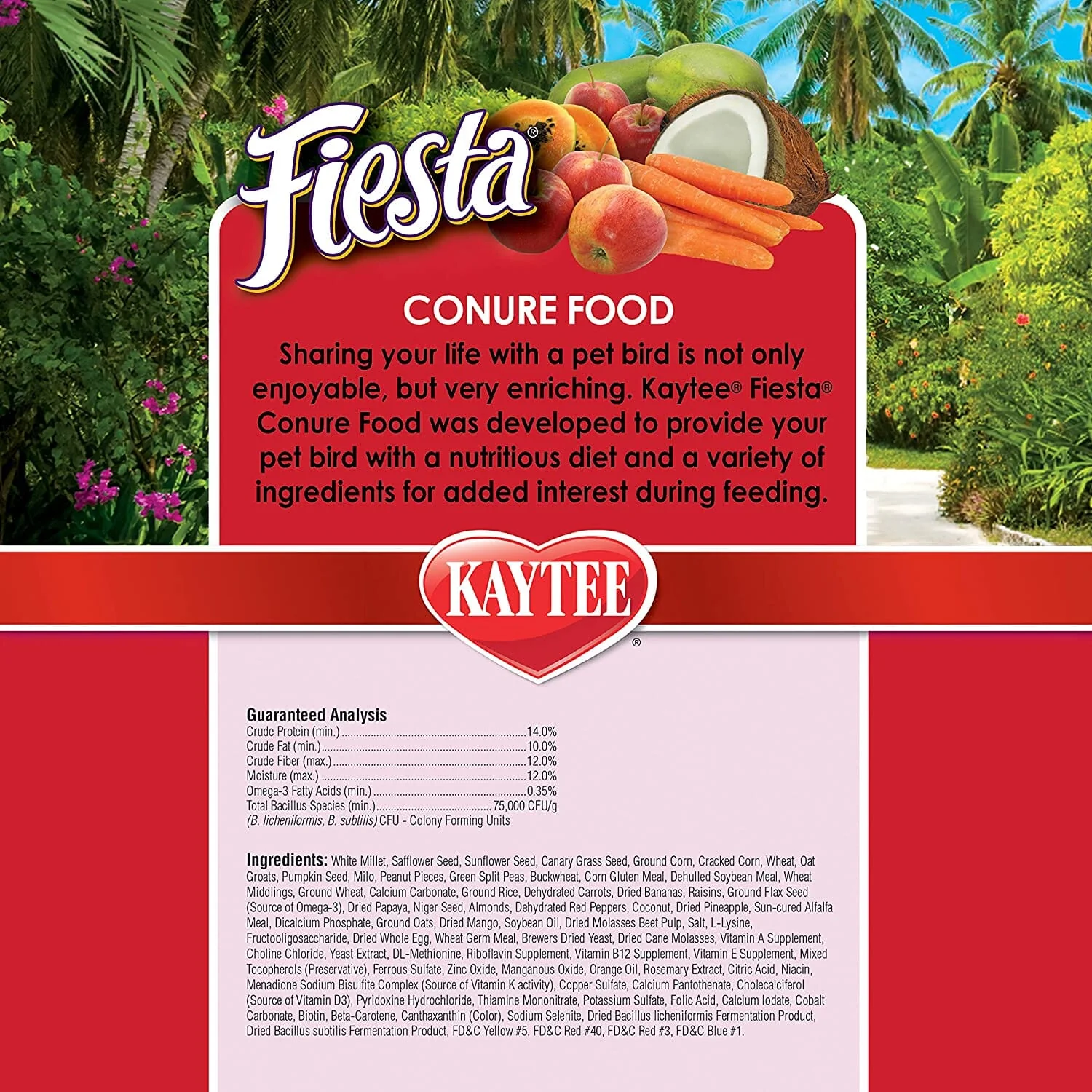 Kaytee Fiesta Conure - 4.5 lb - Image 8