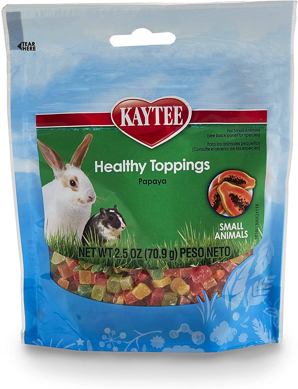 Kaytee Healthy Toppings Papaya Treat for Small Animals - 2.5 Oz - Image 4