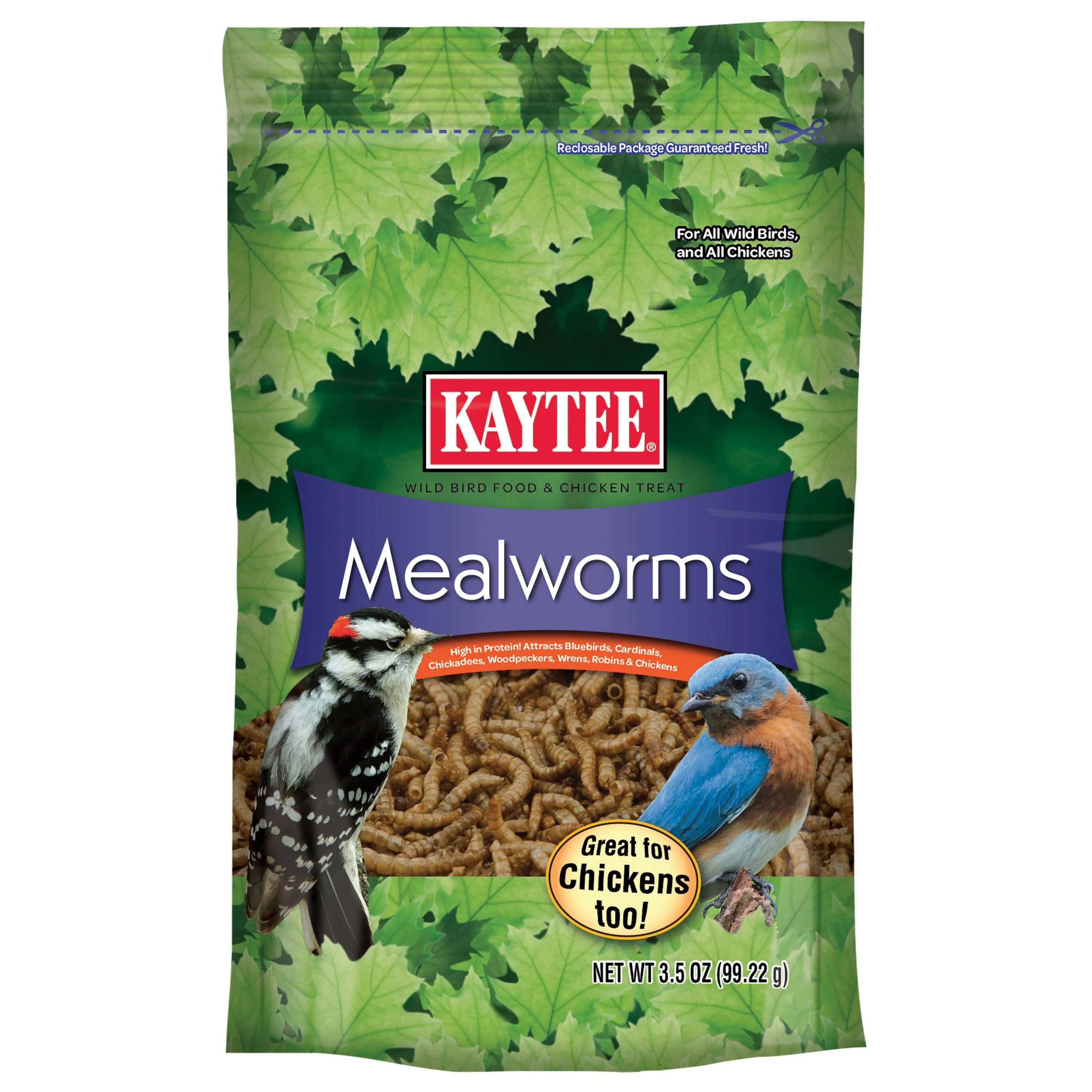 Kaytee Mealworm Food Pouch - 3.5 Oz