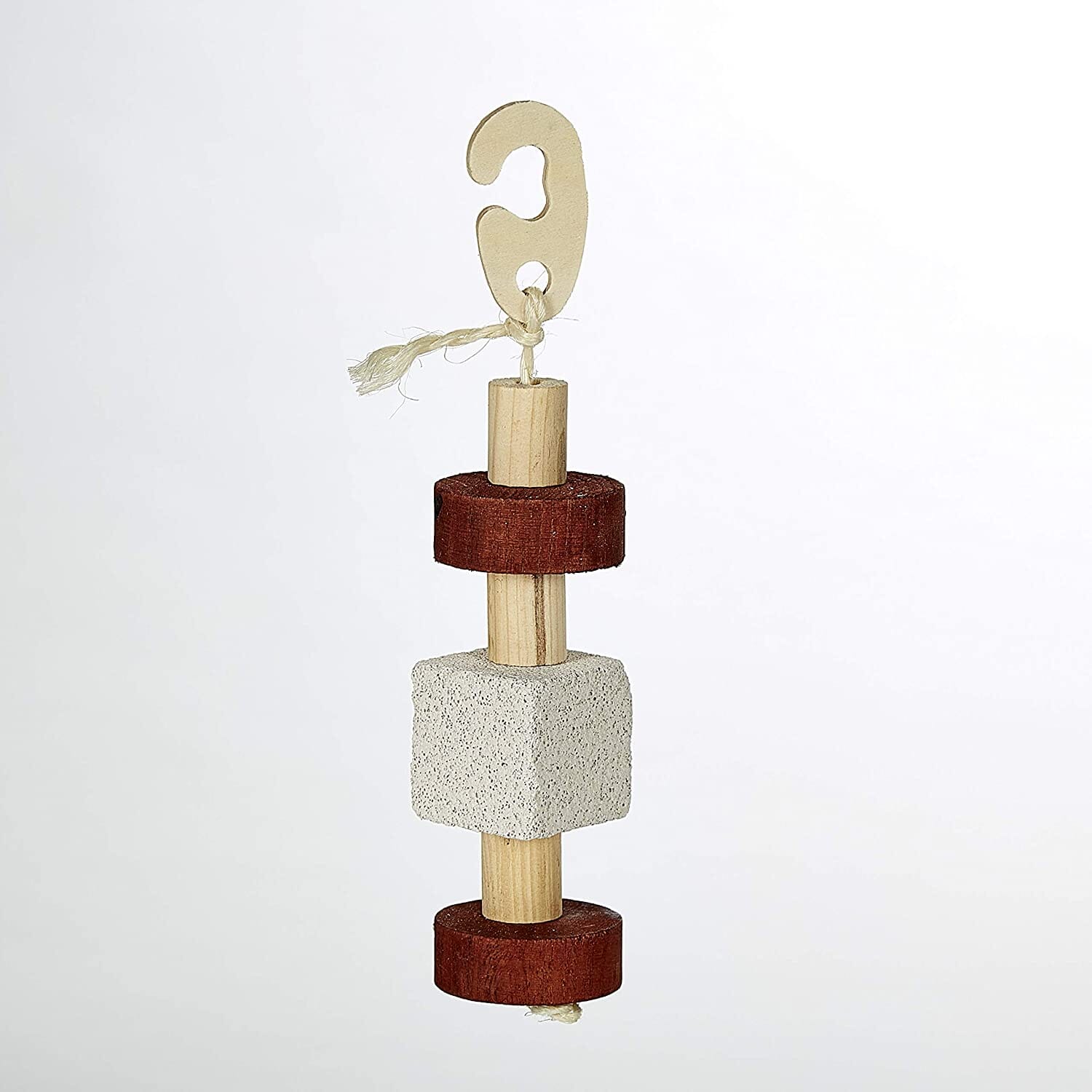 Kaytee Natural Lava 'n Wood Hanging Toy - 2 in X 2.5 in X 11 in - Image 2