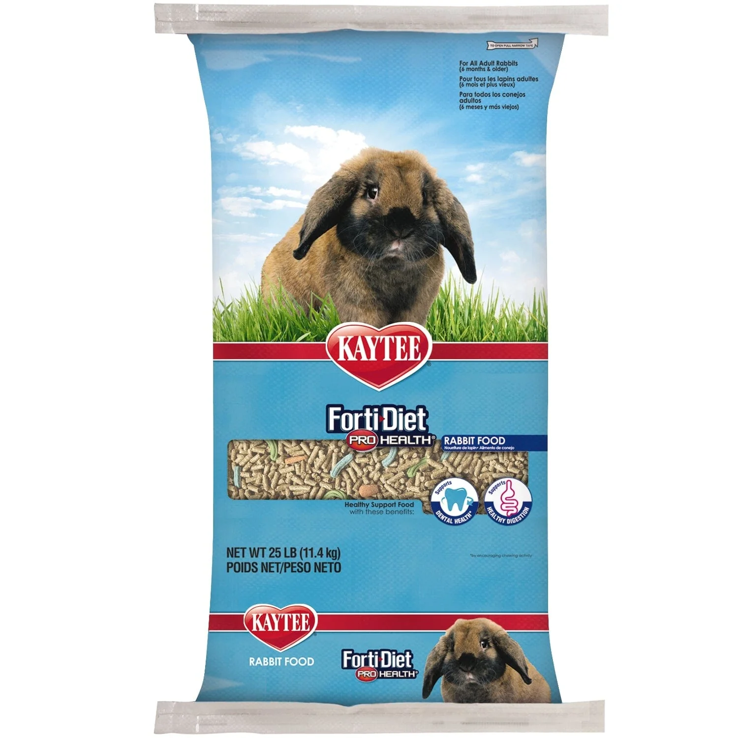 Kaytee Pro Health Adult Rabbit Food - 25 lb