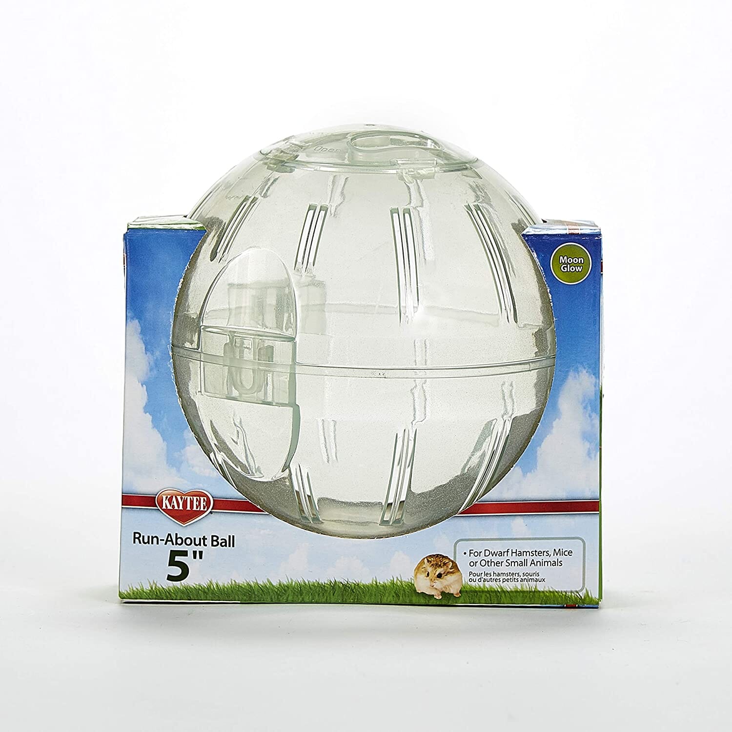 Kaytee Run-About Mini Exercise Ball Moon Glow - 5 in