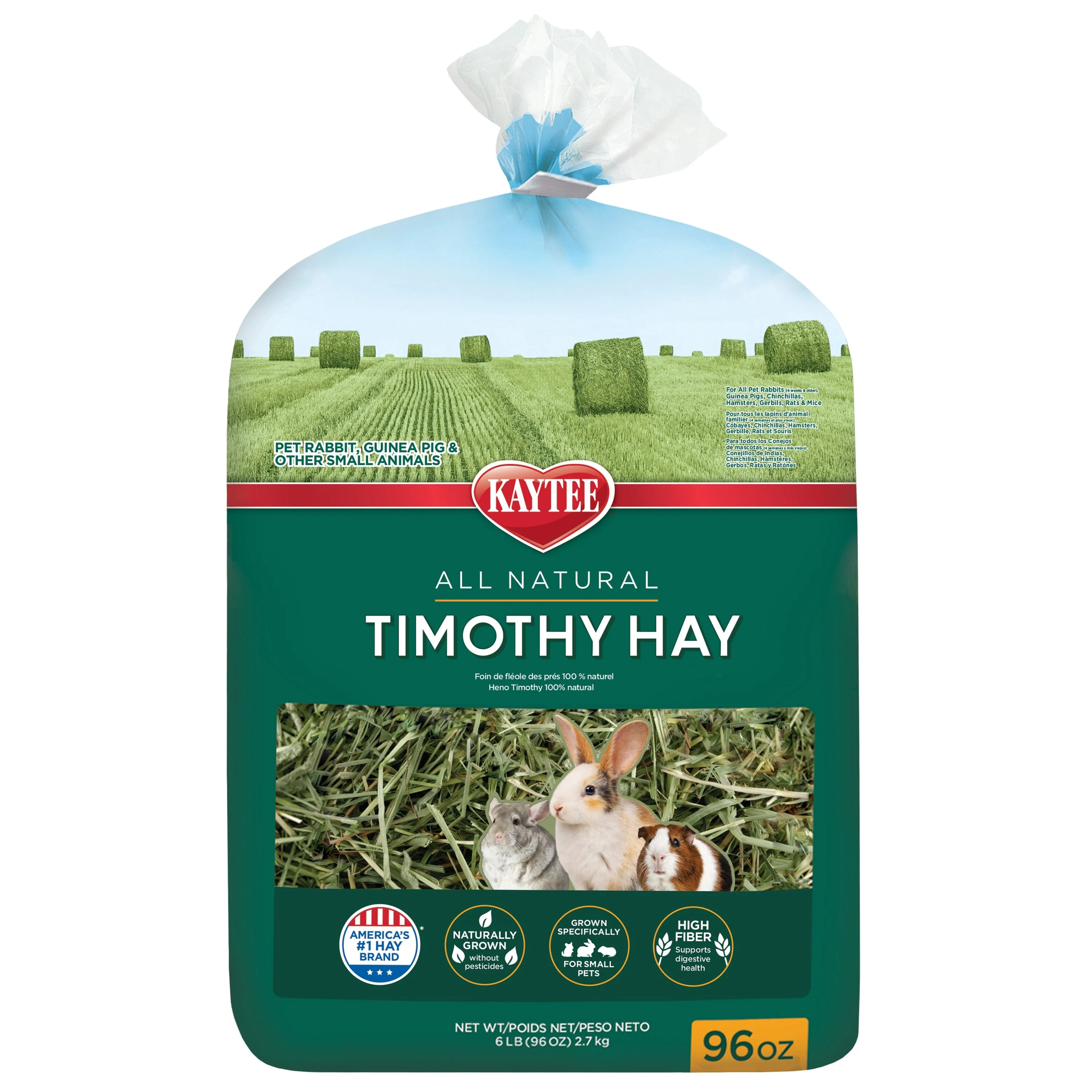 Kaytee Timothy Hay - 96 Oz - 16 Count