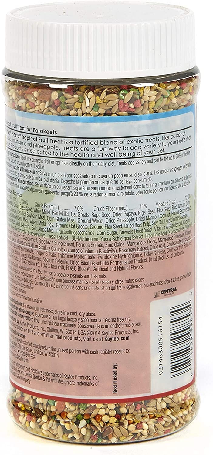 Kaytee Tropical Fruit Treat Jar -- Parakeet - 11 Oz - Image 2