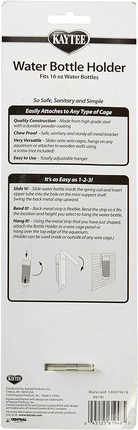 Kaytee Water Bottle Holder White - 16 Oz - Image 2