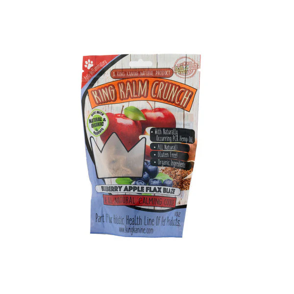 King Kalm Crunch Blueberry CBD Crunchy Cat and Dog Treats - 8 oz