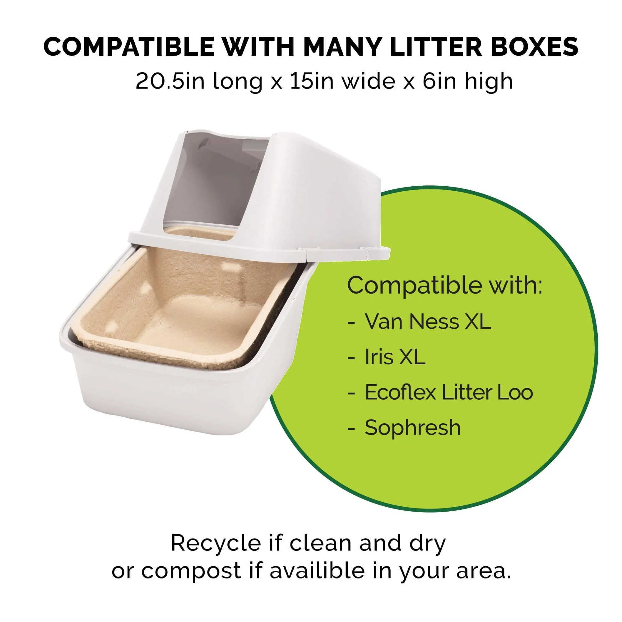 Kitty Sift Eco-Friendly Disposable Cat Litter Box - Large - 2 Pack - Image 3