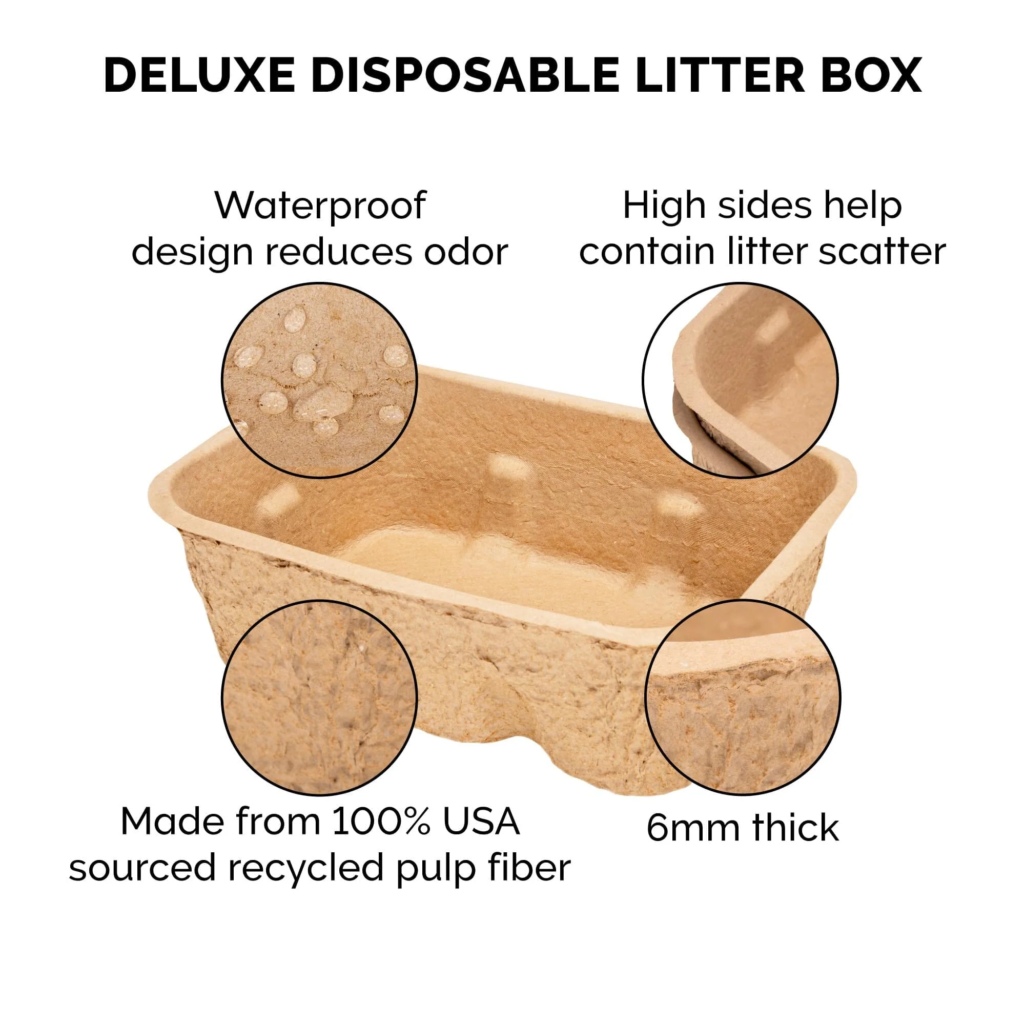 Kitty Sift Eco-Friendly Disposable Cat Litter Box - Large - 2 Pack - Image 5