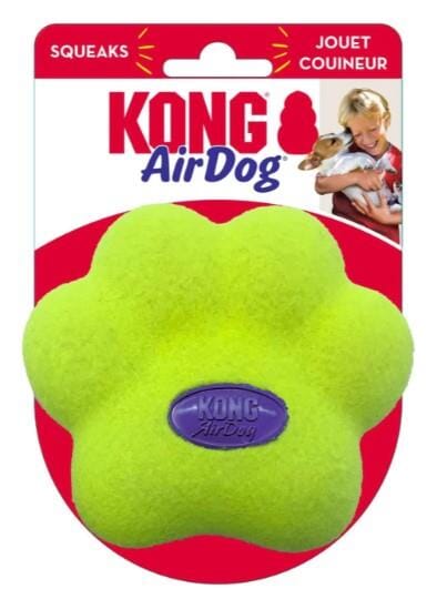Kong AirDog Squeaky Paw Shaped Felt Fetch Dog Toy - X-Small/Small