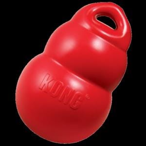 Kong Bounzer Squeak and Rubber Air-Filled Dog Toy Red - Large - Image 2