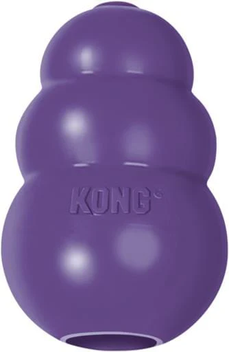 Kong Classic Treat Inserting Senior Natural Rubber Dog Toy - Medium - Image 2