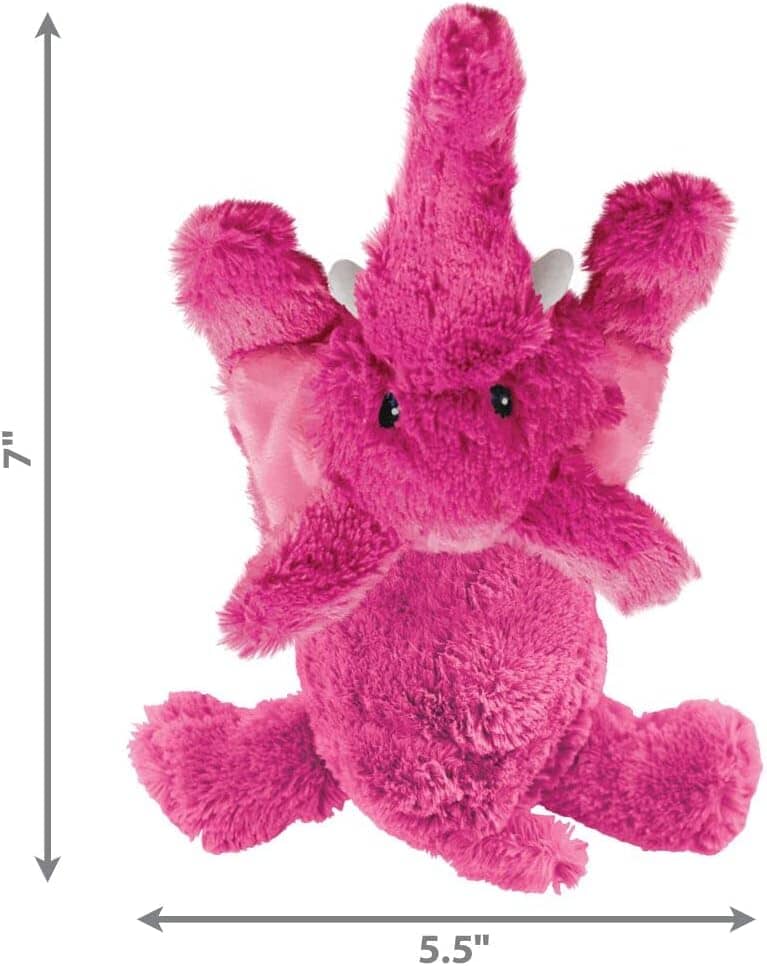 Kong Cozie Elmer the Elephant Squeak and Plush Dog Toy - Small - Image 3