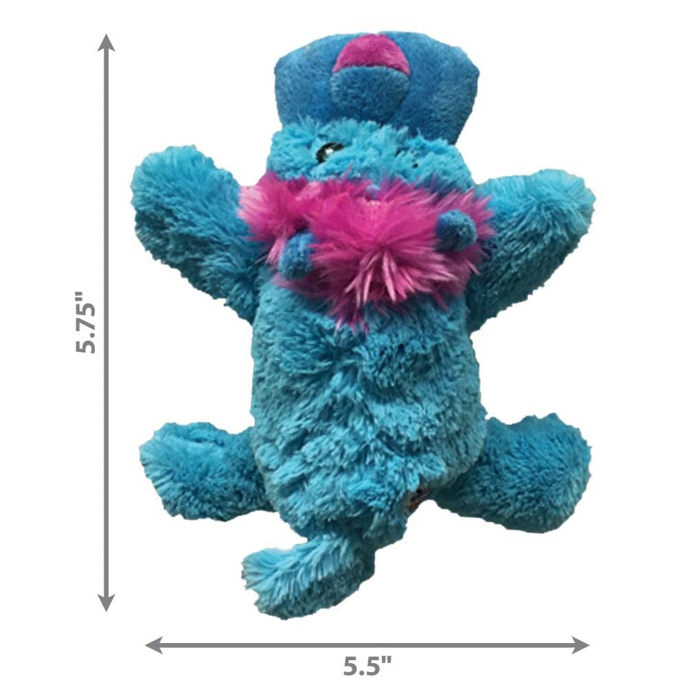 Kong Cozie King the Purple Haired Lion Plush Dog Toy - Blue - Small - Image 4