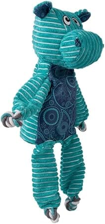 Kong Floppy Knots Hippo Internally Knotted Low-Stuffing Tug and Squeak Dog Toy - Jumbo - Image 2