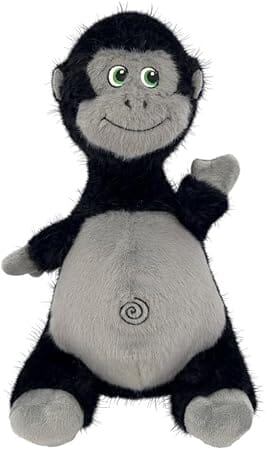Kong Knots Belly Gorilla Internal Knotted Ball Low-Stuffing Squeak and Plush Dog Toy - Medium/Large - Image 2