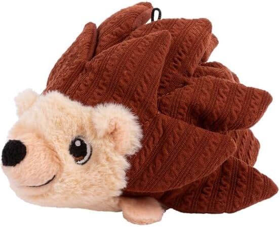 Kong Layerz Forage Hedgehog Treat-Pocketed Snuffle Crackle and Squeak Plush Dog Toy - Medium - Image 2