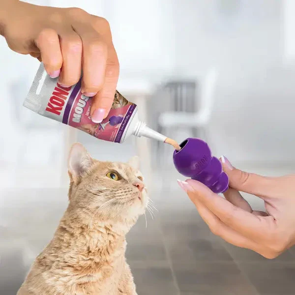 Kong Mousse Salmon Spreading Lickable Cat Treats for Kong Toys - 2.5 Oz - Image 2