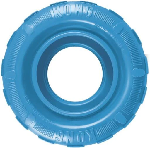 Kong Puppy Teething Treat Dispensing Tires Soft Rubber Dog Toy - Assorted
