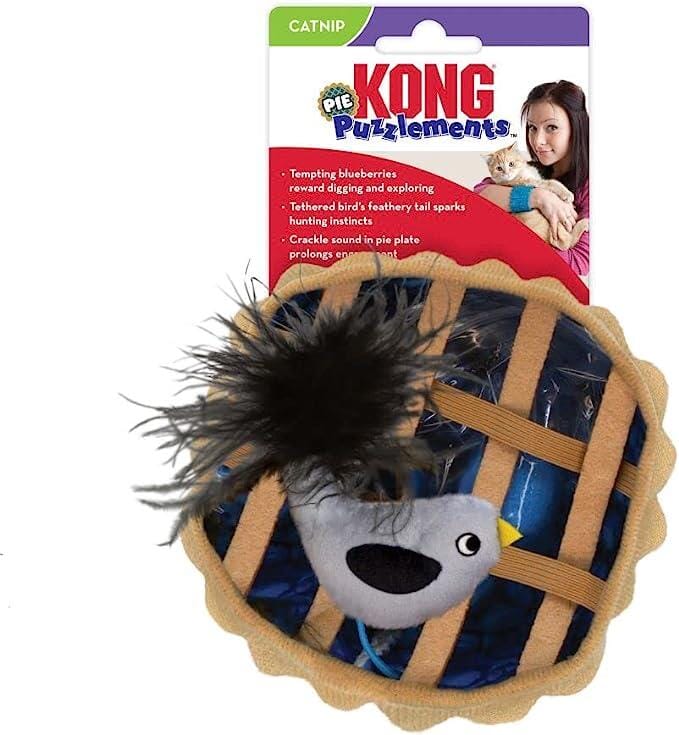 Kong Puzzlement Pie Interactive Catnip Cat Toy