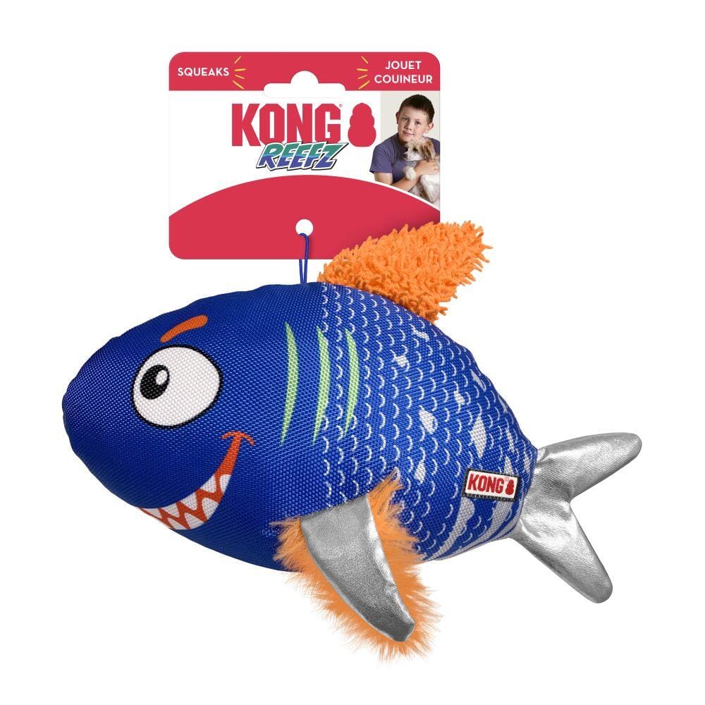 Kong Reefz Squeak and Nylon Dog Toy - Small - Assorted