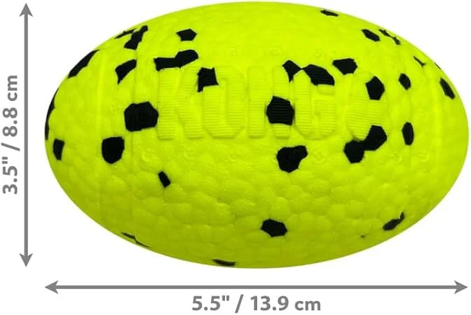 Kong Reflex Football Durable TPU Foam Fetch and Floating Dog Toy - Medium/Large - Image 3