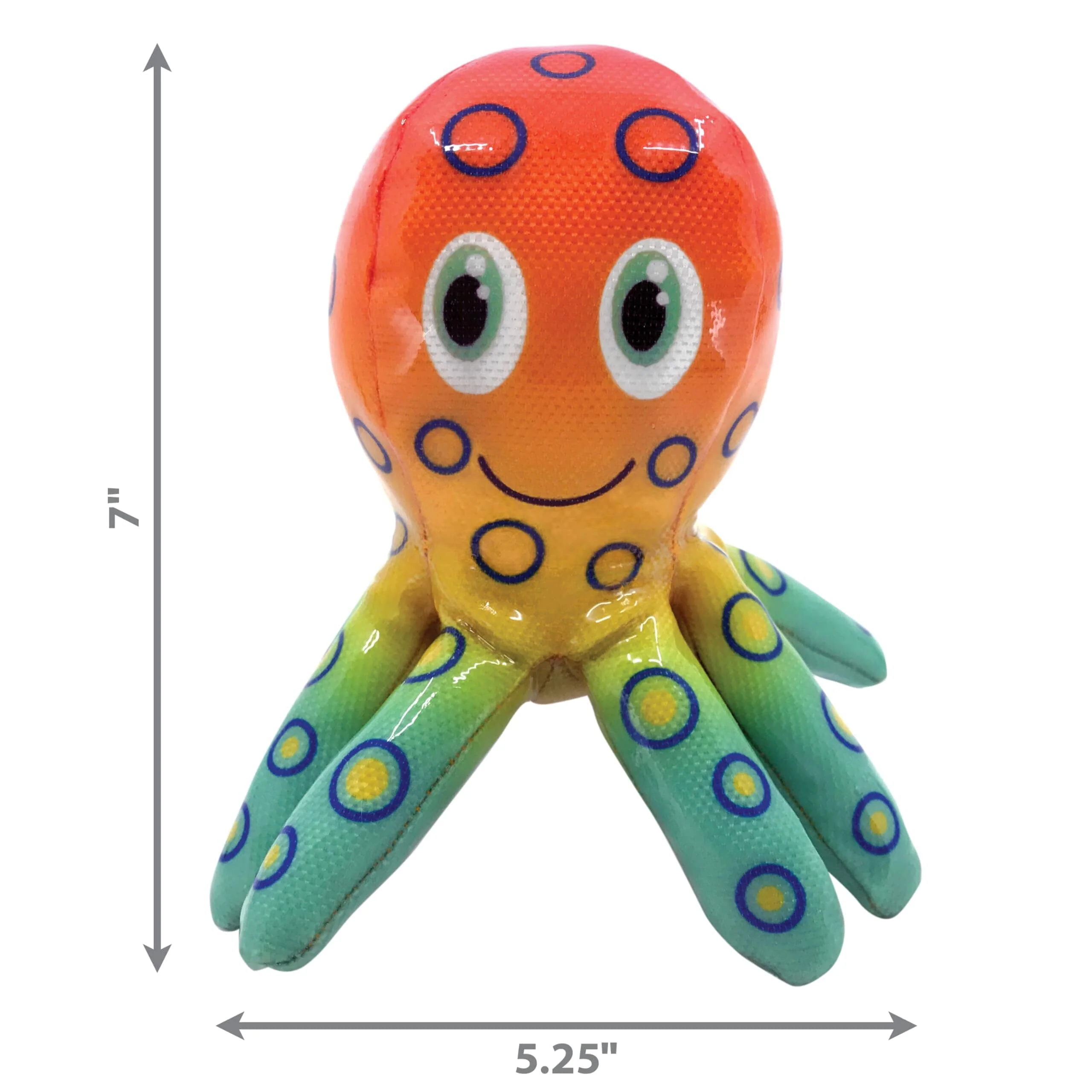 Kong Shieldz Tropics Octopus Squeak and Floating Nylon Dog Toy - Medium - Image 3