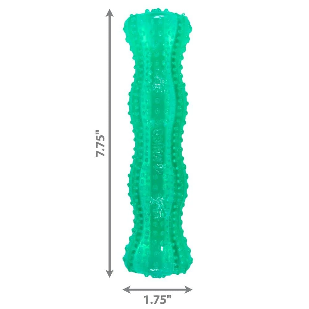 Kong Squeezz Dental Textured Stick Dog Toy - Extra Small - Image 3