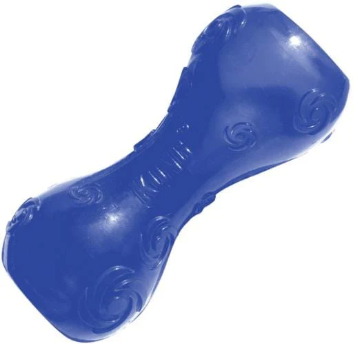 Kong Squeezz Dumbell Squeak and Rubber Dog Toy - Medium