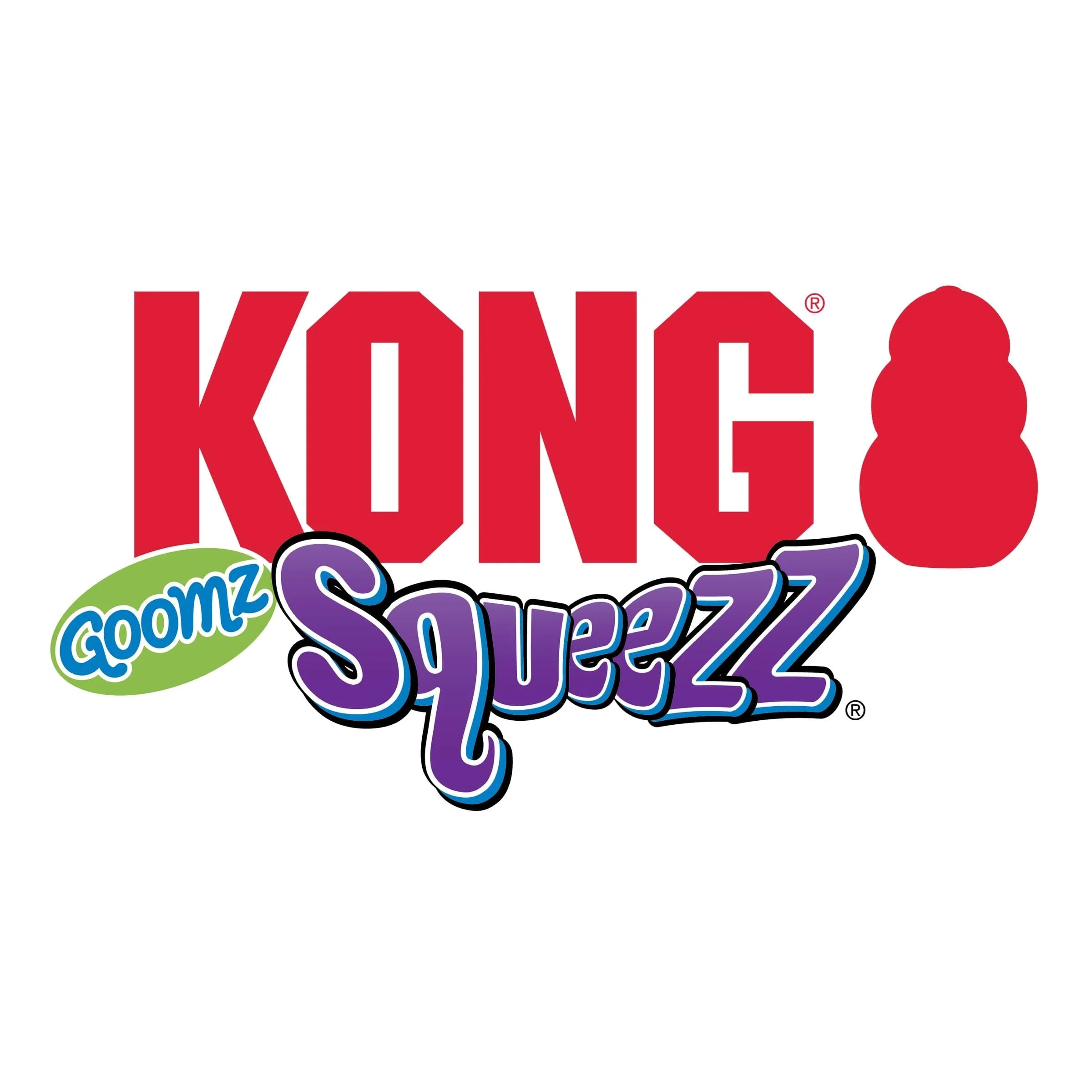 Kong Squeezz Goomz Football Dental Textured and Squeak Rubber Dog Toy - Large - Image 4