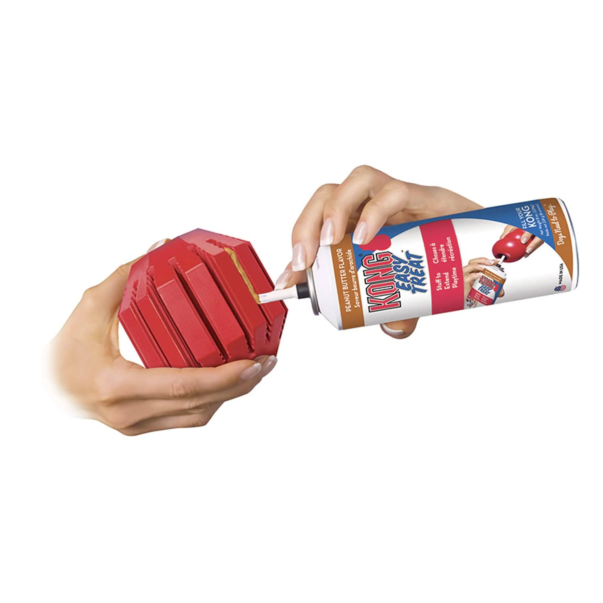 Kong Stuff-A-Ball Treat Dispensing Natural Durable Rubber Dog Toy - Red - Image 4