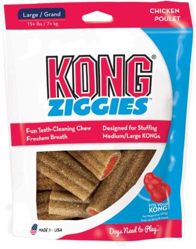 Kong Stuff N' Ziggies Adult Dog Treats compatible with Kong Dog Toys