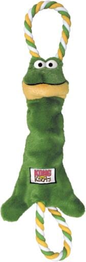 Kong Tugger Knots Frog Internally Roped and Plush Dog Toy - Medium/Large - Image 2
