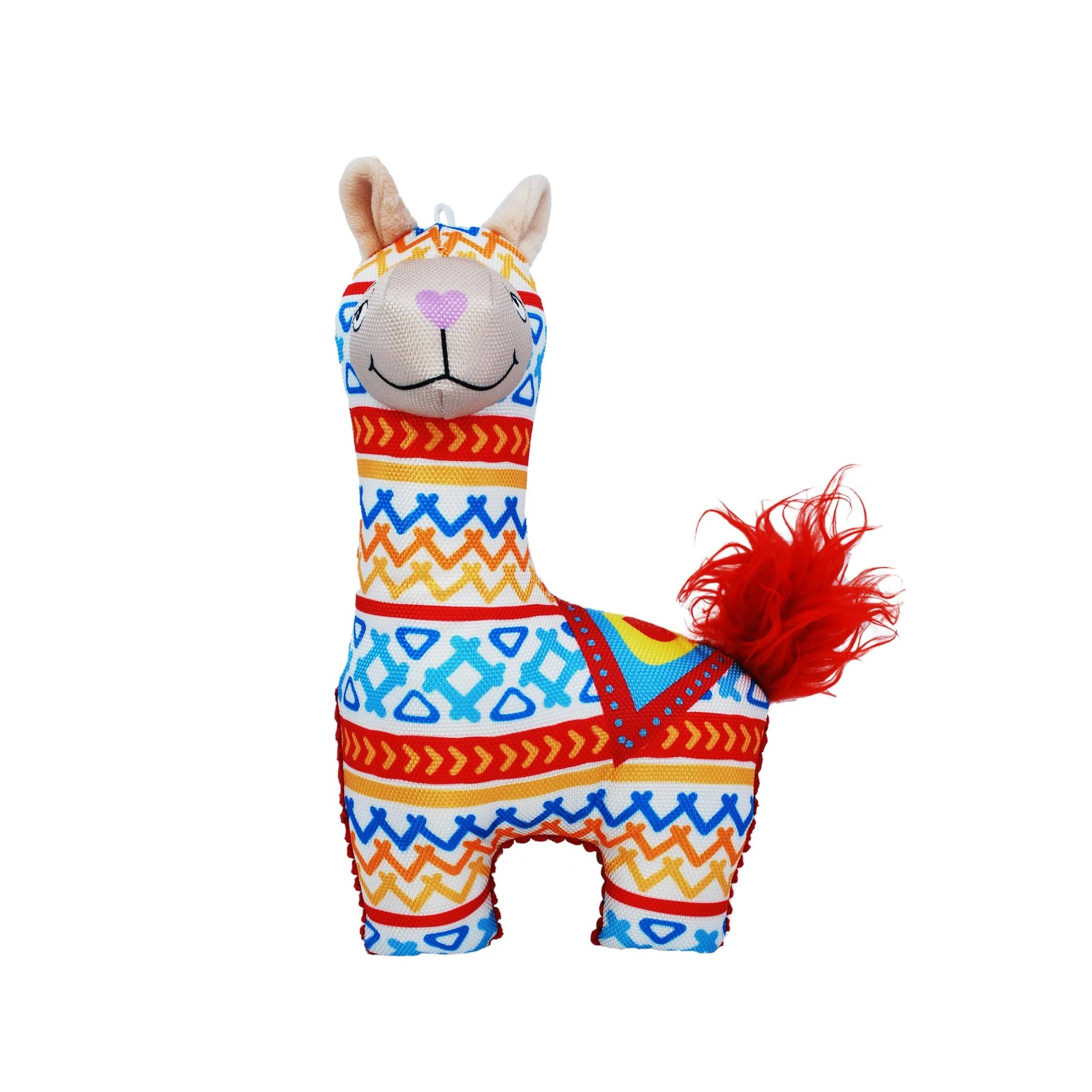 Kong Vibez Llama Ballistic Nylon and Squeak Dog Toy - Medium/Large