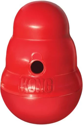 Kong Wobbler Interactive Treat Dispening Dog Toy - Red - Large - Image 2