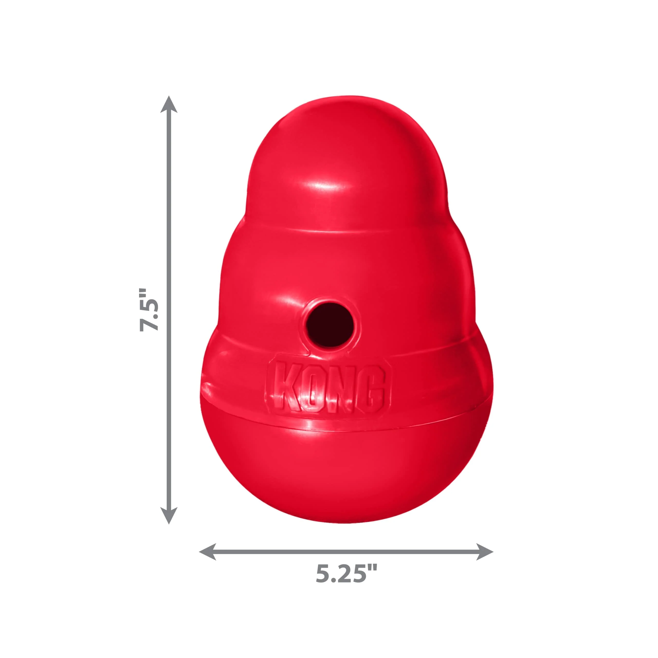 Kong Wobbler Interactive Treat Dispening Dog Toy - Red - Large - Image 4