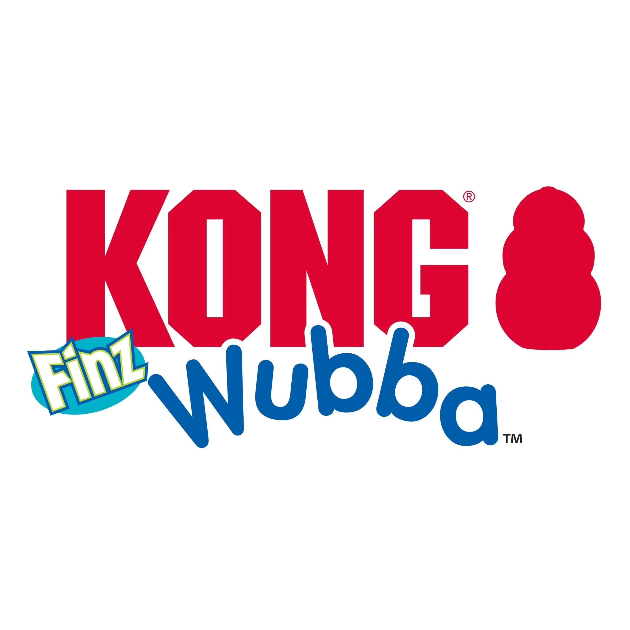 Kong Wubba Finz Inner Tennis Ball Squeak and Fetch Nylon Dog Toy - Blue - X-Large - Image 4