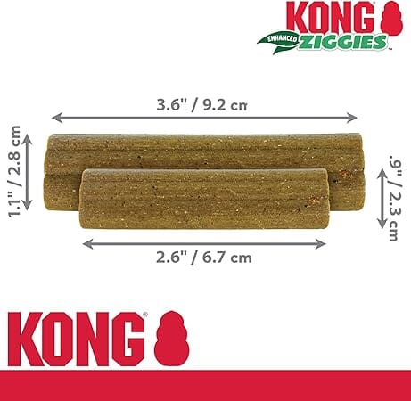 Kong Ziggies Enhanced Plant-Based Teeth Cleaning Dental Dog Sticks Treats - Image 3