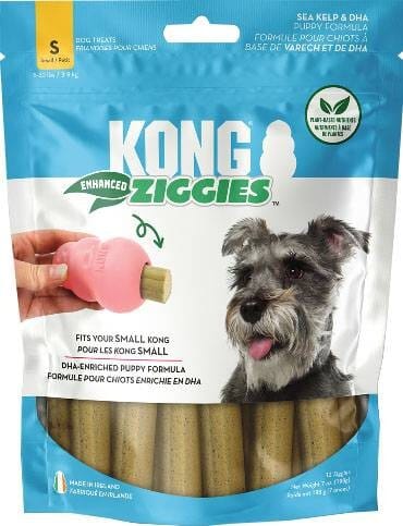 Kong Ziggies Enhanced Plant-Based Teeth Cleaning Dental Puppy Dog Sticks Treats - Image 2