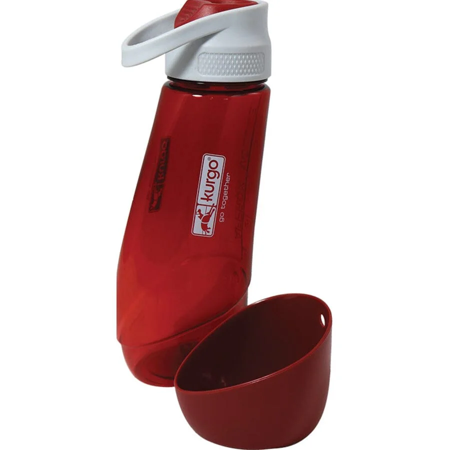 Kurgo Gourd 2-in-1 Travel Water Bottle Feeder and Detachable Portable Pet Bowl - Image 2