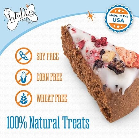 Lazy Dog Original Pup-Pie Happy Birthday Special Dog Pre-Sliced Baked Dog Biscuit Treats - 5 Oz - Image 4