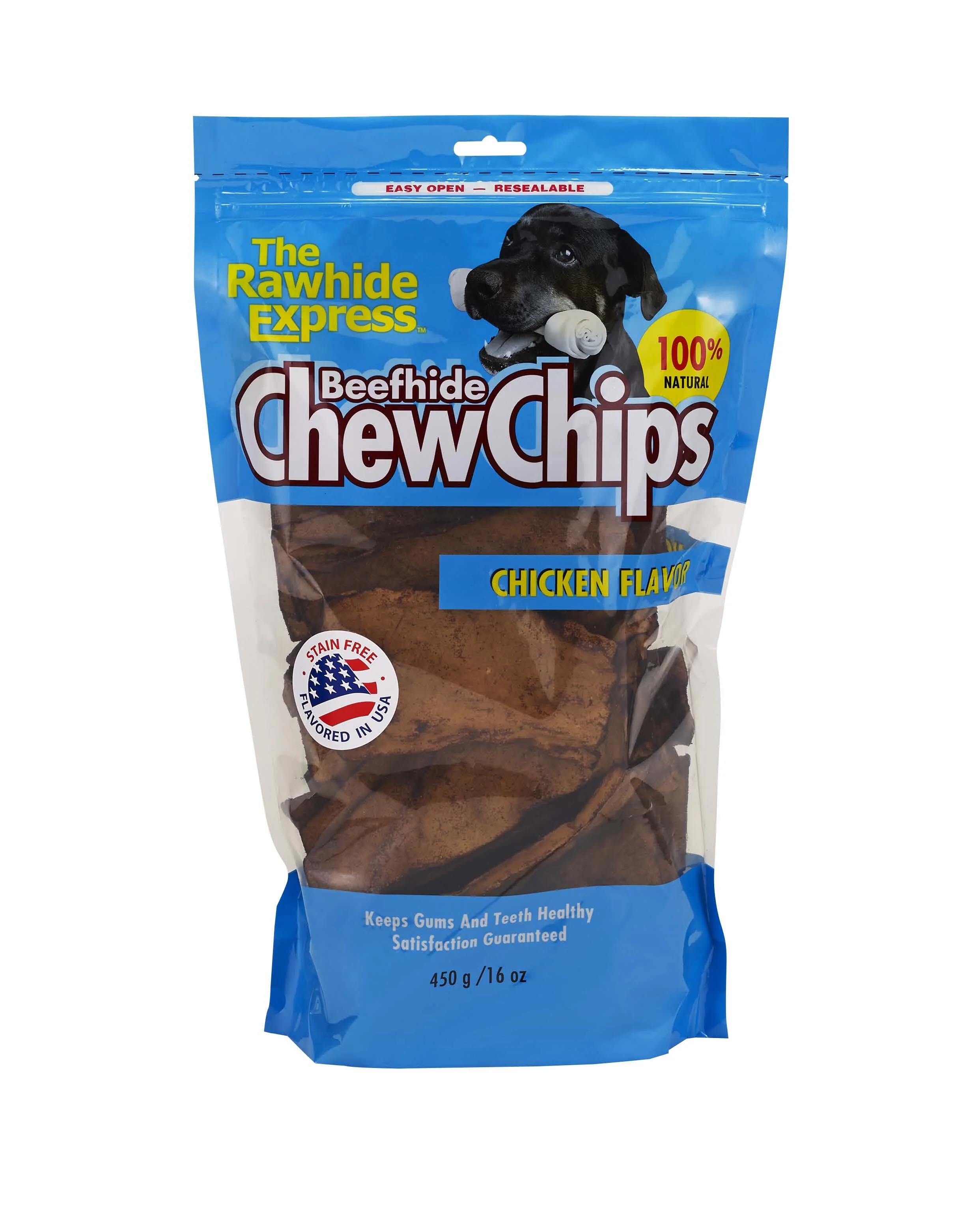 Lennox Beefhide Chew Chips Dog Treat Chicken - 16 Oz