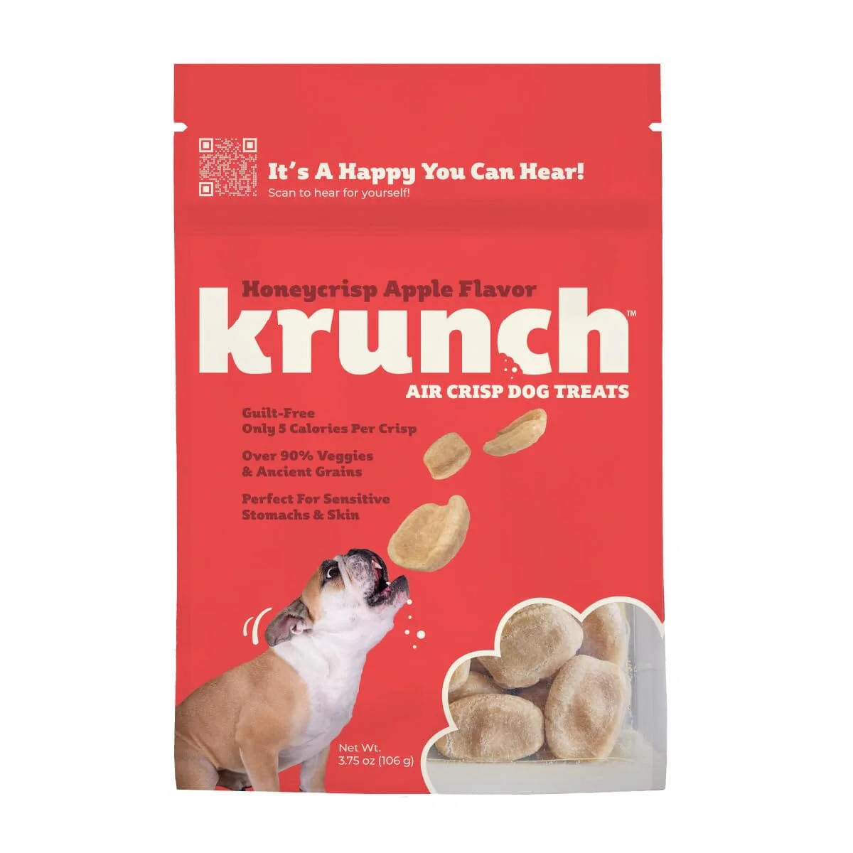 LIQ USA Krunch Crisy Apple Crunchy Dog Treats - 3.75 Oz