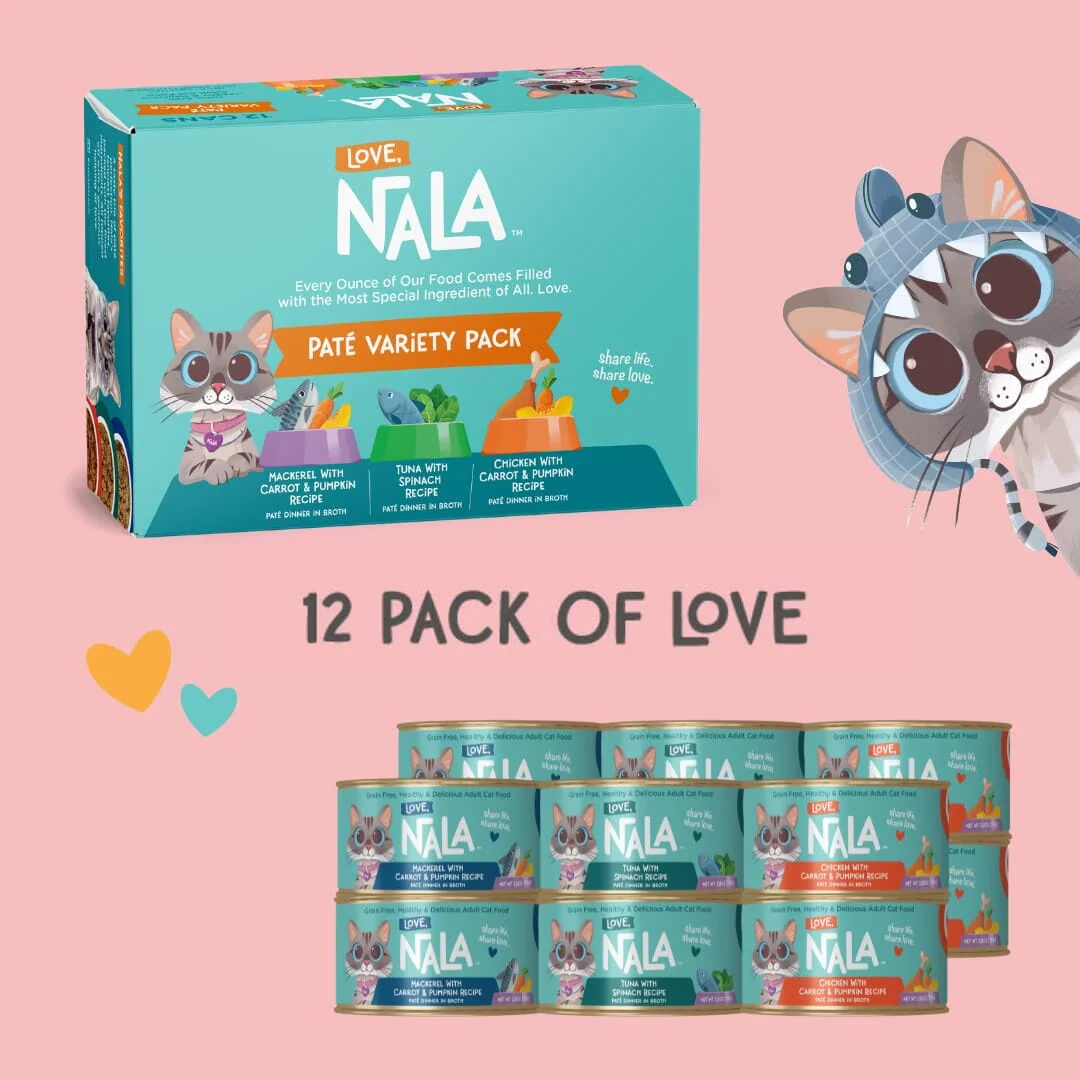 Love Nala Pate Canned Cat Food - Variety Pack - 2.8 Oz - Case of 12 - Image 3
