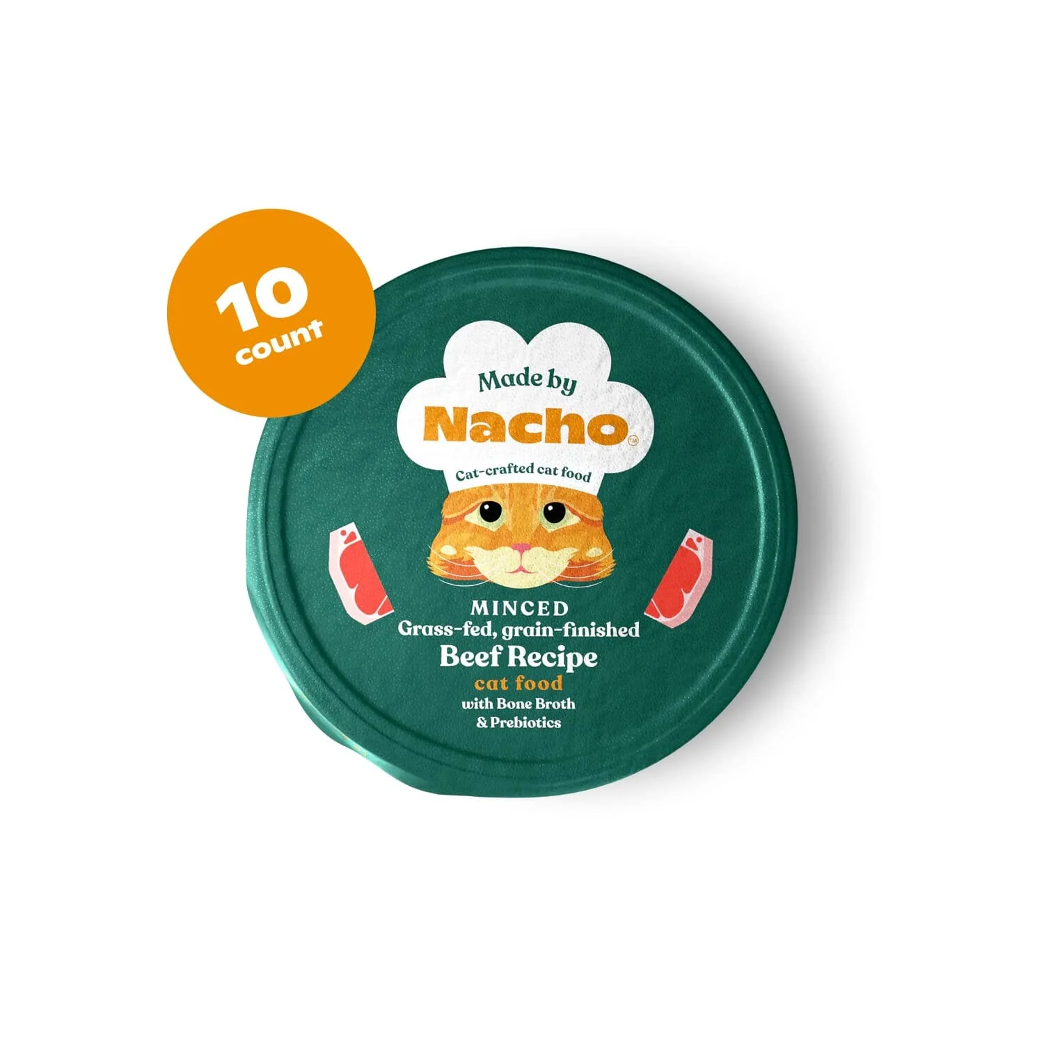 Made by Nacho Beef Bone Broth with Prebiotics Wet Cat Food Tray - 2.5 Oz - Case of 10 - Image 2