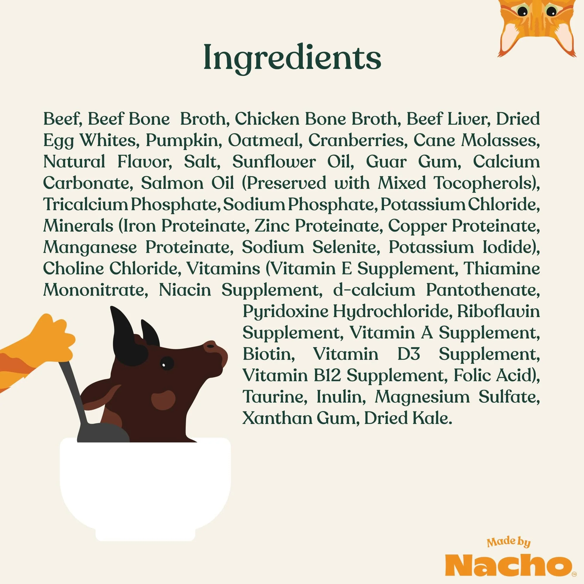 Made by Nacho Beef Bone Broth with Prebiotics Wet Cat Food Tray - 2.5 Oz - Case of 10 - Image 5