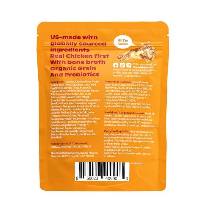 Made by Nacho Grain-Free Chicken Minced in Bone Broth Wet Cat Food - 6.4 Oz - Case of 12 - Image 2