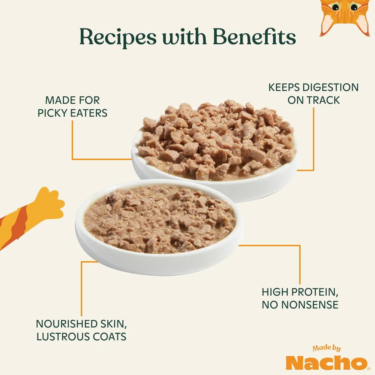 Made by Nacho Turkey and Turkey Liver Pate in Bone Broth Canned Cat Food - 5.5 Oz - Case of 24 - Image 2