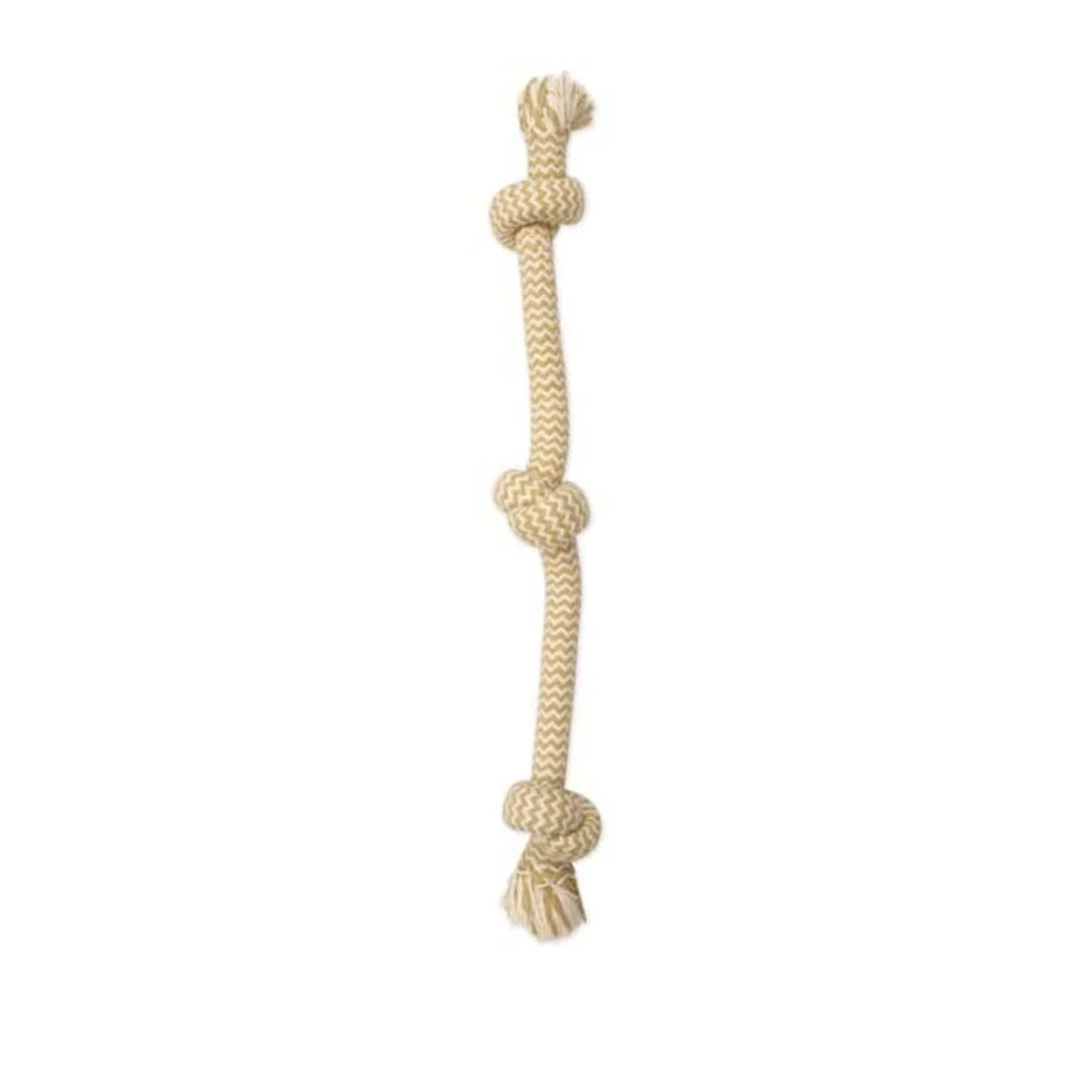 Mammoth Pet Products 3--Knotted Peanut Butter Scented Rope Tug Dog Toy